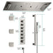 Cascada Verona 16"x36" Brushed Nickel Music LED Shower System - Lifestyle View