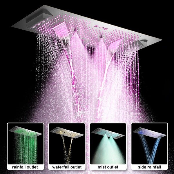 Cascada Verona 16"x36" LED Music Shower Head