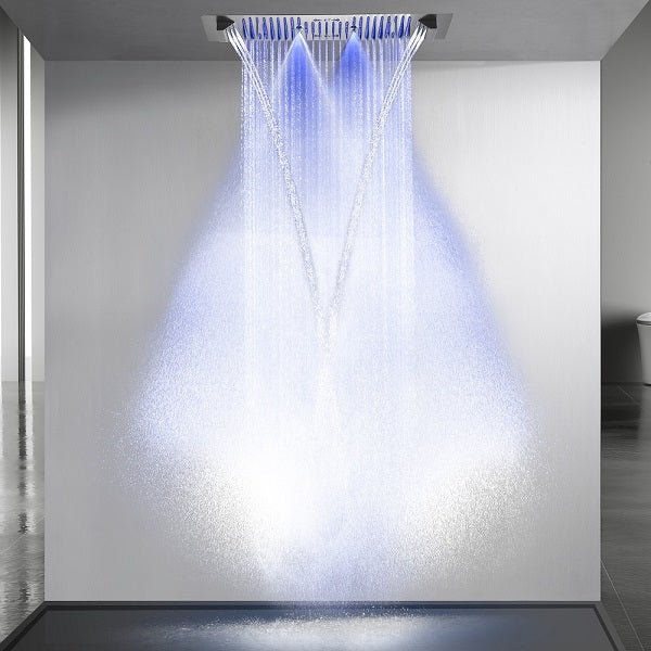 Cascada Verona 16"x36" LED Music Shower Head - Installation View