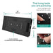 Cascada Verona 16"x36" Matte Black Bluetooth LED Showerhead Shower Head - Close-Up
