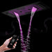 Cascada Verona 16"x36" Matte Black Music LED Digital Shower System - View 14