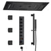 Cascada Verona 16"x36" Matte Black Music LED Digital Shower System - View 11
