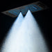 Cascada Verona 16"x36" Matte Black Music LED Digital Shower System - Installation View