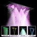 Cascada Verona 16"x36" Matte Black Music LED Digital Shower System - Side View
