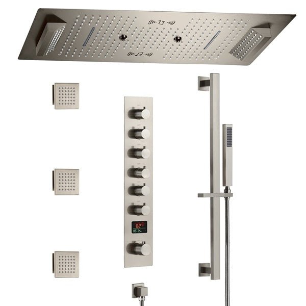 Cascada Verona 16"x36" Music LED Digital Shower System - View 16
