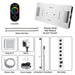 Cascada Verona 16"x36" Music LED Digital Shower System - Close-Up