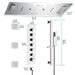 Cascada Verona 16"x36" Music LED Shower System - Dimensions