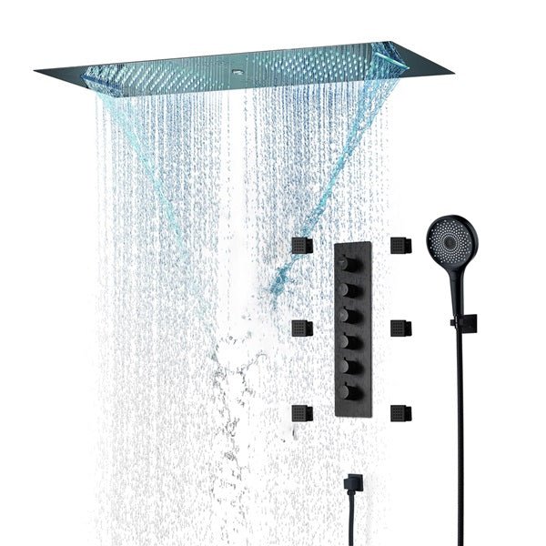 Cascada Victoria 12"x36" LED Bluetooth Shower System - View 9