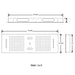 Cascada Victoria 12"x36" Matte Black LED Bluetooth Shower System - View 11