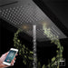 Cascada Victoria 12"x36" Matte Black LED Bluetooth Shower System - Features