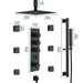Cascada Volterra 10" Thermostatic Digital Shower System - Side View