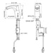 Cascada WaveTouch Bathroom Faucet with Temperature Control (Hot & Cold) - Side View