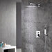 Cascada Showers 12” Cascada Geneva Shower Set: Rain Shower Head and Handheld Showerhead Combo - Alternate View