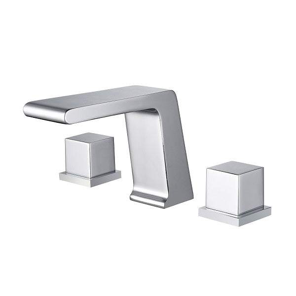 Cascada Royale Modern Design Waterfall Bathroom Sink Faucet - Dimensions