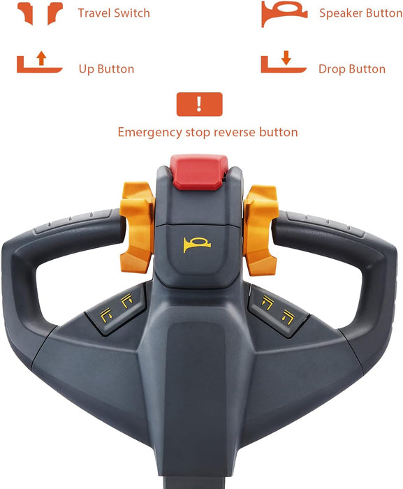 Xilin CBD15WE-19BC electric pallet jack side profile view
