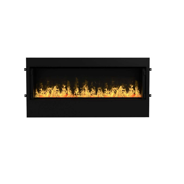 Dimplex Optimyst RGB Pro Box 60" Water Vapor Built-In Electric Fireplace - front view with flames