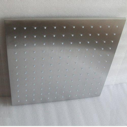 Cascada Showers Ceiling Mount 12" Square Rainfall Luxury Shower Head Set - Side View