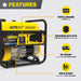 Champion 3500W Portable Generator w/ CO Shield – 4375 Starting Watts Gas RV-Ready Generator, 120V, 212cc... - Detail View