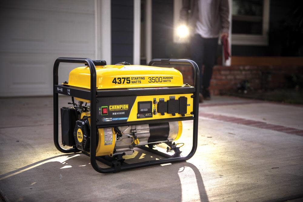 Champion 3500W Portable Generator w/ CO Shield – 4375 Starting Watts Gas RV-Ready Generator, 120V... - Installation View