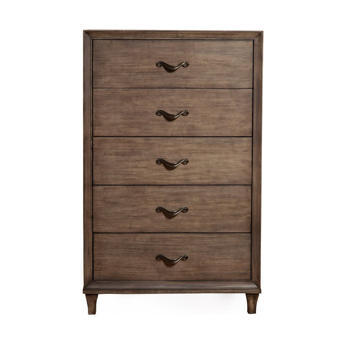 Alpine Furniture Charleston Chest, Antique Grey