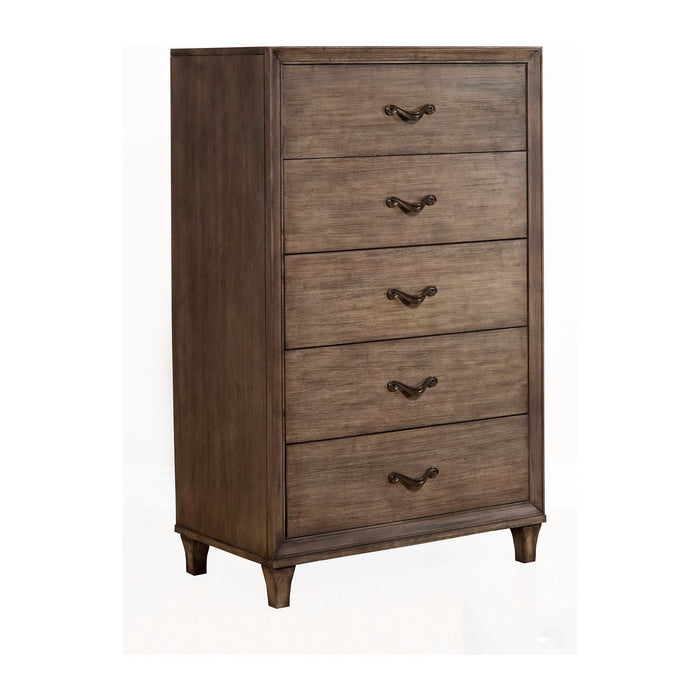 Alpine Furniture Charleston Chest, Antique Grey