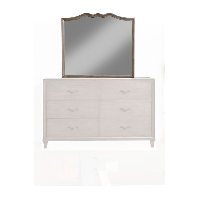 Alpine Furniture Charleston Mirror, Anique Grey