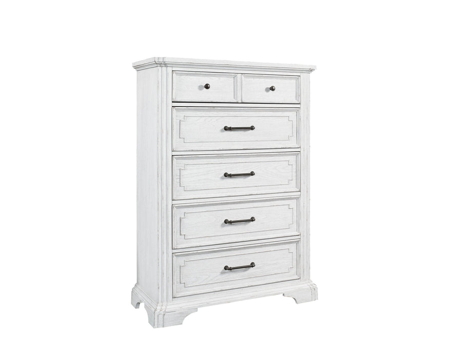 Alpine Furniture Clara Chest, White Mist