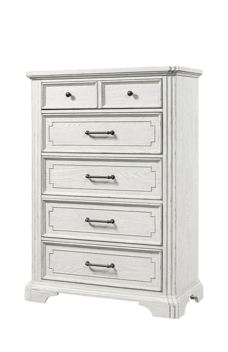 Alpine Furniture Clara Chest, White Mist