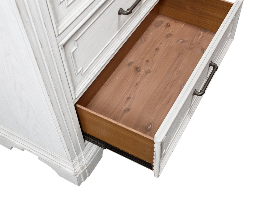 Alpine Furniture Clara Chest, White Mist