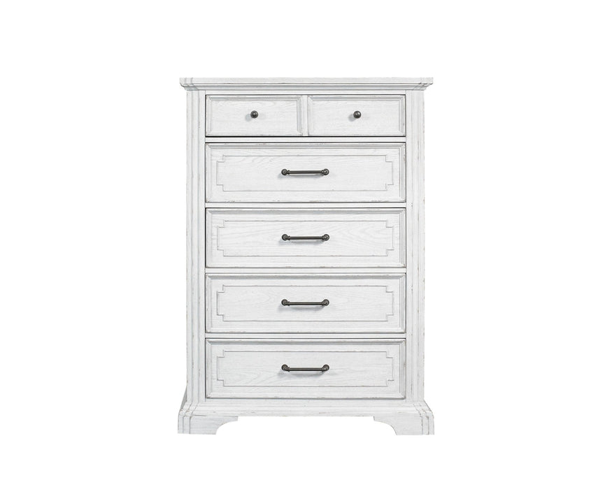 Alpine Furniture Clara Chest, White Mist