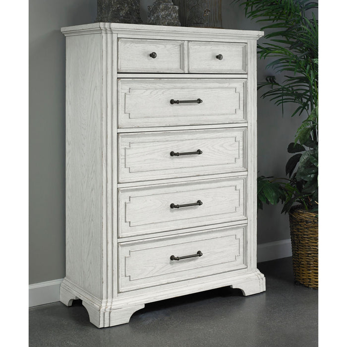Alpine Furniture Clara Chest, White Mist