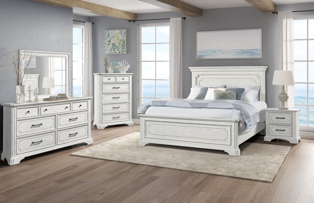 Alpine Furniture Clara Dresser, White Mist
