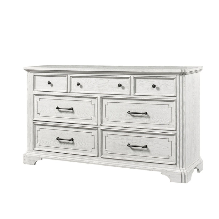 Alpine Furniture Clara Dresser, White Mist