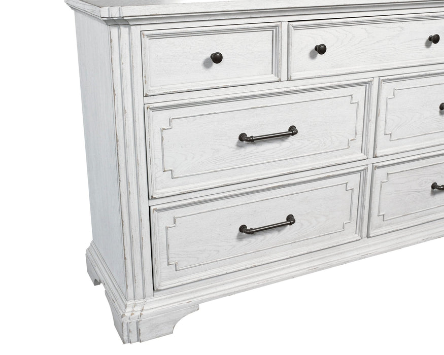 Alpine Furniture Clara Dresser, White Mist