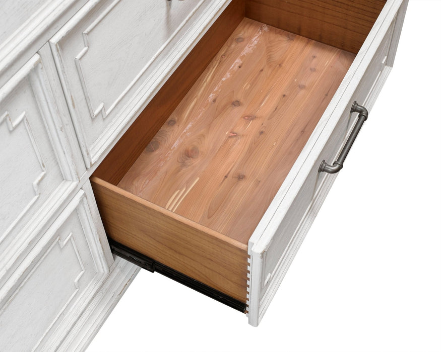 Alpine Furniture Clara Dresser, White Mist