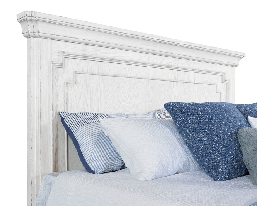 Alpine Furniture Clara Panel Bed, White Mist