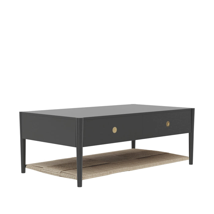 Alpine Furniture Cleo Coffee Table, Charcoal Gray