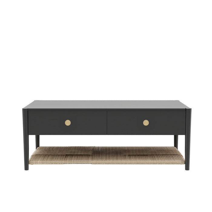 Alpine Furniture Cleo Coffee Table, Charcoal Gray