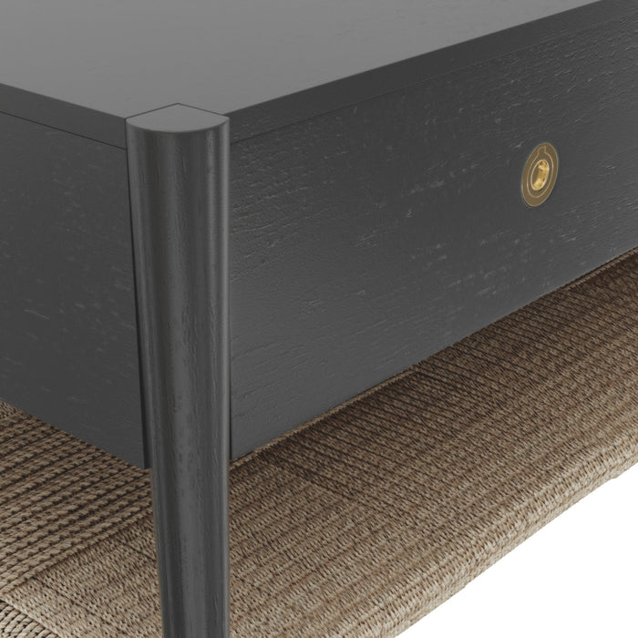 Alpine Furniture Cleo Coffee Table, Charcoal Gray