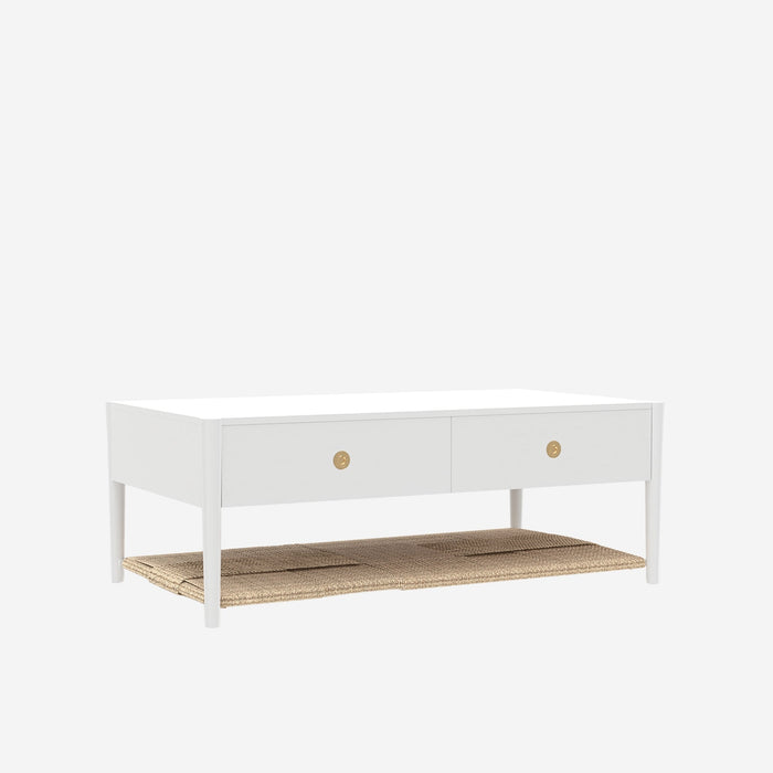 Alpine Furniture Cleo Coffee Table, Coconut Milk