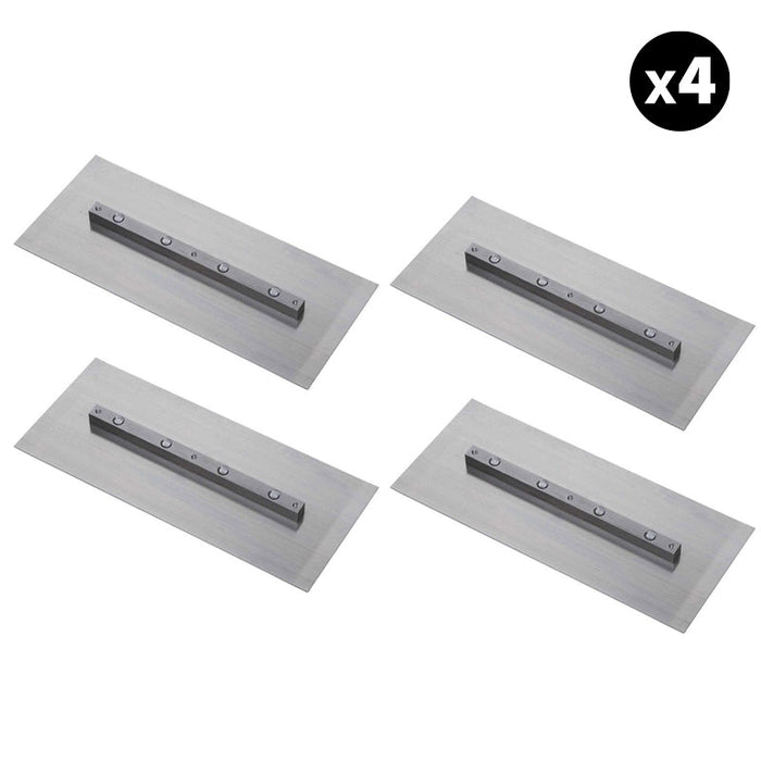 Tomahawk Power Set of 4 - 6″ x 18″ Replacement Finishing Trowel Blade Bar Mount for Tomahawk 46" Power Trowels