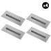 Tomahawk Power Set of 4 - 6″ x 18″ Replacement Finishing Trowel Blade Bar Mount for Tomahawk 46" Power Trowels