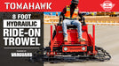 Tomahawk Power 8 Foot Ride-On Concrete Power Trowel with 35HP Vanguard Engine - Detail View 3