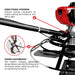 Tomahawk Power 30" Portable Honda Concrete Power Trowel with 18ft Bull Float Handle GX35 - Product Image 8