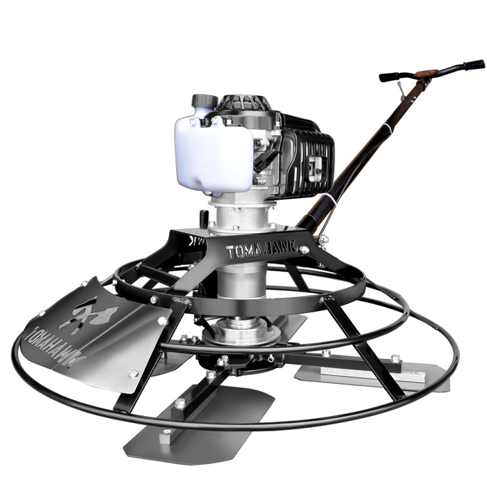 Tomahawk Power 30" Portable Concrete Power Trowel with 18ft Bull Float Handle 37cc Engine - Main Product Image
