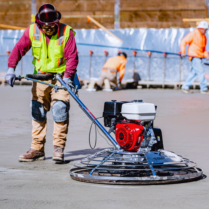 Tomahawk Power 36" Concrete Power Trowel 5.5HP Honda with Float Pan Cement Finishing Tool - Alternate View