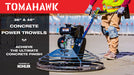 Tomahawk Power 36" Concrete Power Trowel 6HP Kohler Float Pan Screed Edge Cement Finishing Tool - Detail View 2
