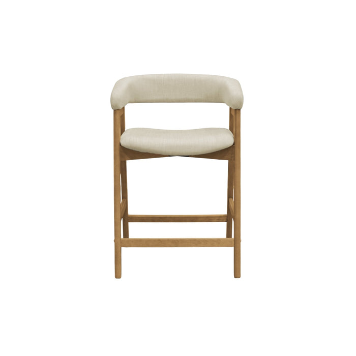 Alpine Furniture Cleo Cove Counter Height Chairs, Natural (Set of 2)