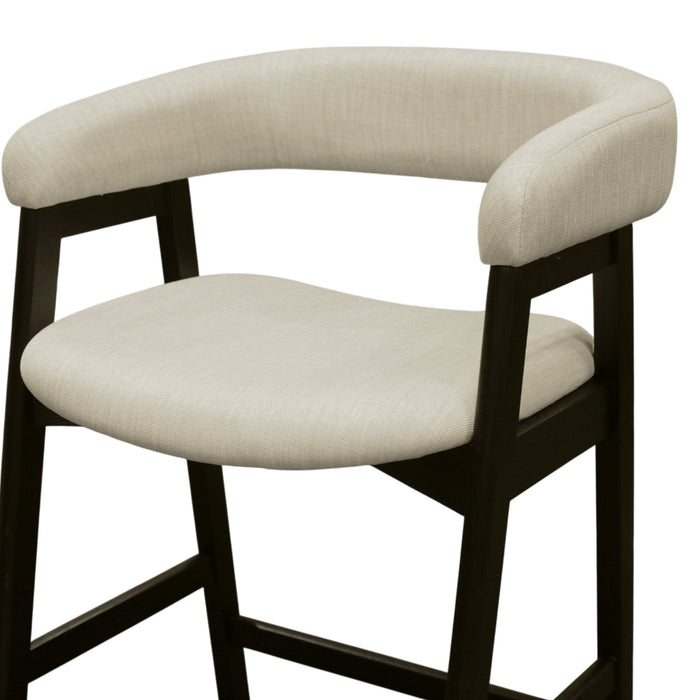 Alpine Furniture Cleo Cove Counter Height Chairs, Vintage Black (Set of 2)