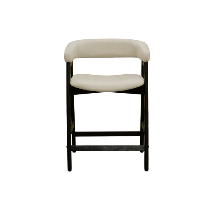 Alpine Furniture Cleo Cove Counter Height Chairs, Vintage Black (Set of 2)